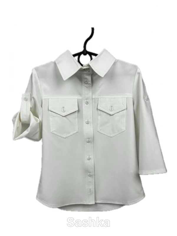 Сорочка-блуза для дівчинки біла